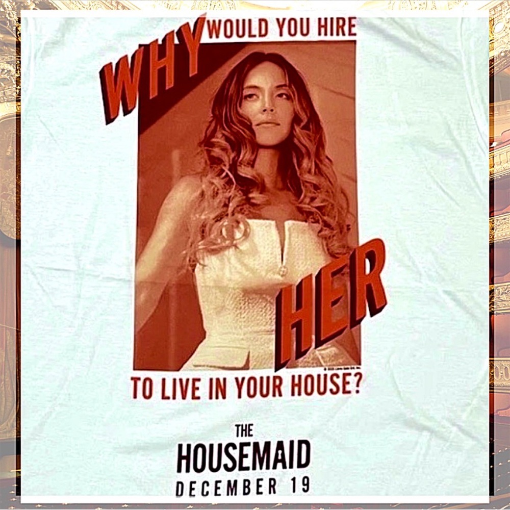 The Housemaid Sydney Sweeney Amanda Seyfried Original Movie Promo Shirt Large - Picture 3 of 4